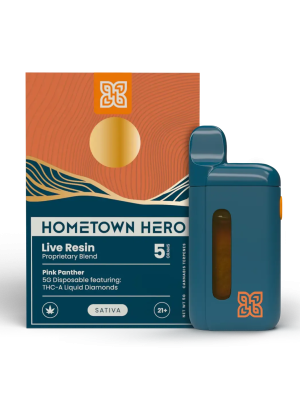 Hometown Hero THCA Liquid Diamond Live Resin Disposable - Pink Panther - 5g