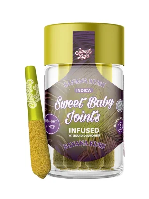 Sweet Lyfe Sweet Baby Joints D8+HHC+THCP - Banana Kush - Indica