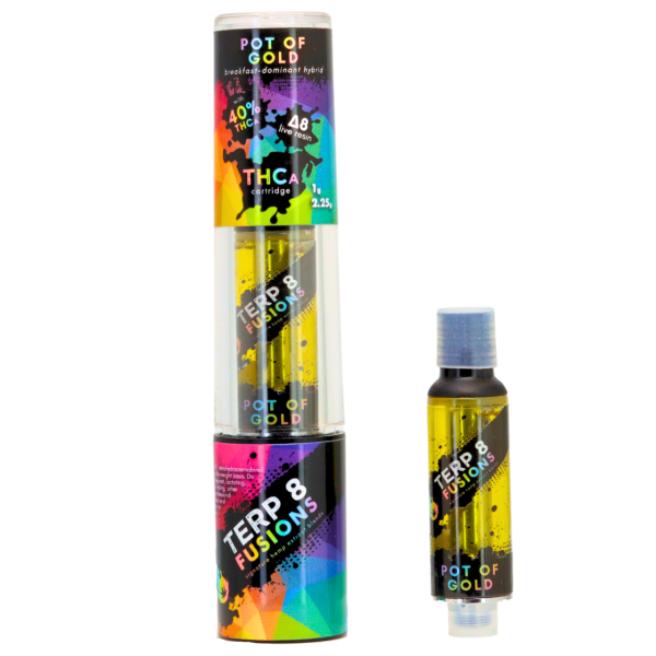 Terp 8 THCA + D8 Live Resin Cartridge - Pot of Gold - 2.25g