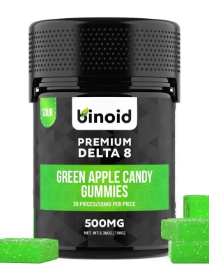 Binoid Delta 8 THC Gummies – Green Apple Candy