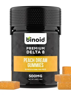 Binoid Delta 8 THC Gummies‍ - Peach Dream