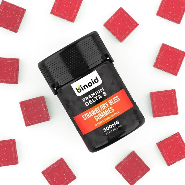 Binoid Delta 8 THC Gummies - Strawberry Bliss