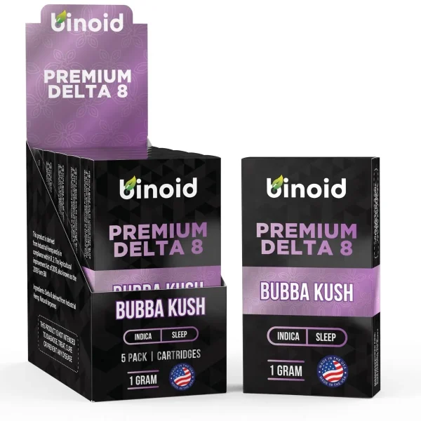 Binoid Delta 8 THC Vape Cartridge - Bubba Kush