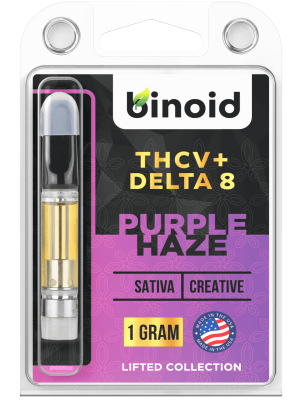 55% OFF! Binoid THCV + Delta 8 THC Vape Cartridge Purple Haze