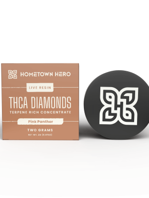Hometown Hero THCA Diamonds + Live Resin - Pink Panther - 2g