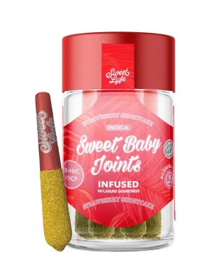 Sweet Lyfe Sweet Baby Joints D8+HHC+THCP - Strawberry Shortcake - Indica