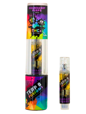 Terp 8 THCA + D8 Live Resin Cartridge - Grandaddy Purps - 1g