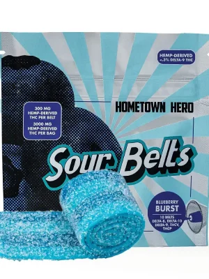 Hometown Hero Sour Belts - Blueberry Burst