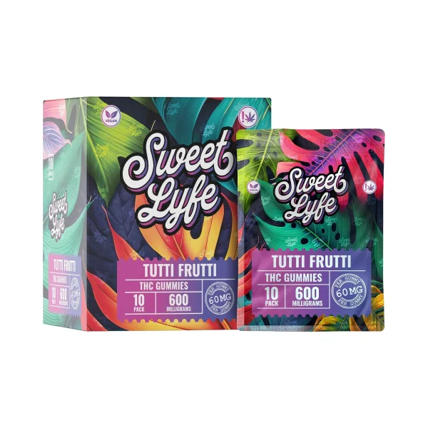 Sweet Lyfe Vegan Gummies 600MG THC Blend - Tutti Frutti