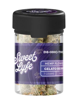 Sweet Lyfe Hemp Flower D8+HHC+THCP - 7g - Gelato Berry - Indica