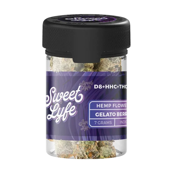 Sweet Lyfe Hemp Flower D8+HHC+THCP - 7g - Gelato Berry - Indica