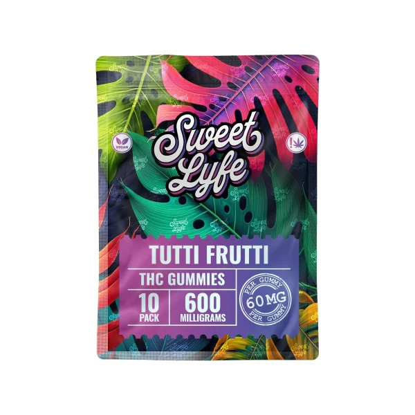 Sweet Lyfe Vegan Gummies 600MG THC Blend - Tutti Frutti