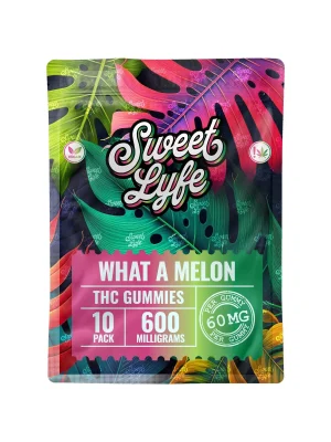 Sweet Lyfe Vegan Gummies 600MG THC Blend - What A Melon