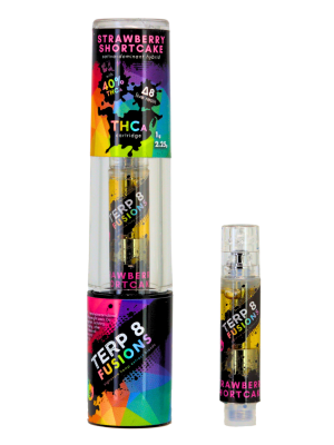 Terp 8 THCA + D8 Live Resin Cartridge - Strawberry Shortcake - 1g