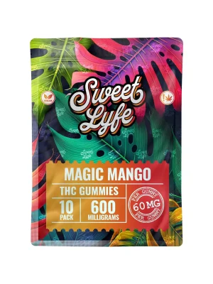 Sweet Lyfe Vegan Gummies 600MG THC Blend - Magic Mango