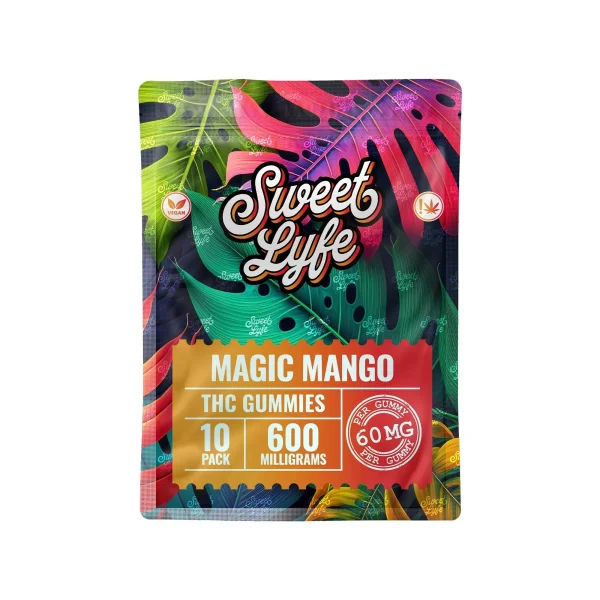 Sweet Lyfe Vegan Gummies 600MG THC Blend - Magic Mango