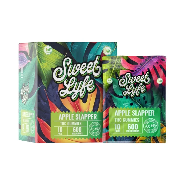 Sweet Lyfe Vegan Gummies 600MG THC Blend - Apple Slapper