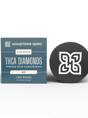 Hometown Hero THCA Diamonds + Live Resin - G13 - 2g