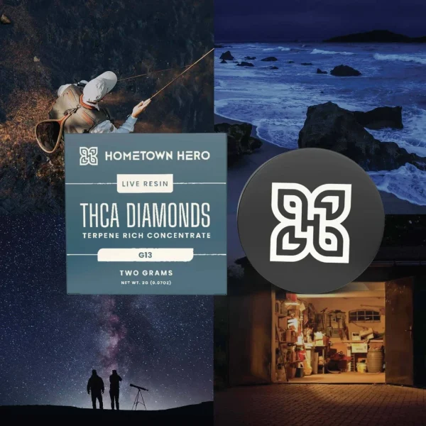 Hometown Hero THCA Diamonds + Live Resin - G13 - 2g