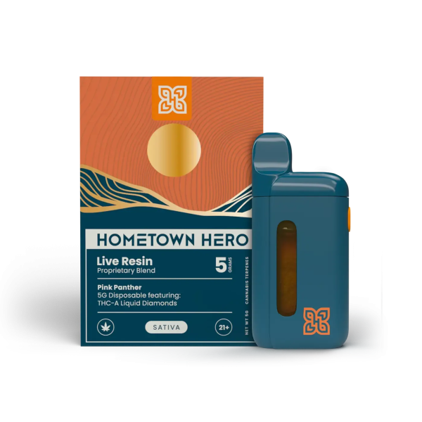 Hometown Hero THCA Liquid Diamond Live Resin Disposable - Pink Panther - 5g