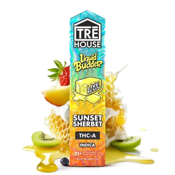 TRĒ House Live Resin Liquid Budder THC-A Vape Pen – 2g