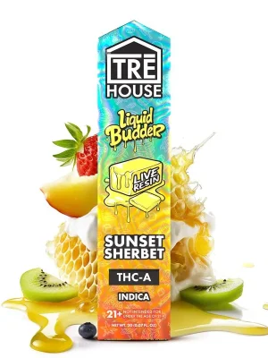 TRĒ House Live Resin Liquid Budder THC-A Vape Pen – 2g